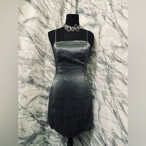 Elegant Silver Women's Dress